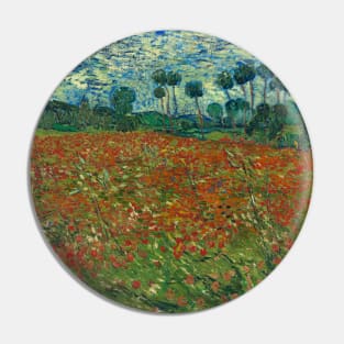 Poppy Field by Vincent van Gogh Pin