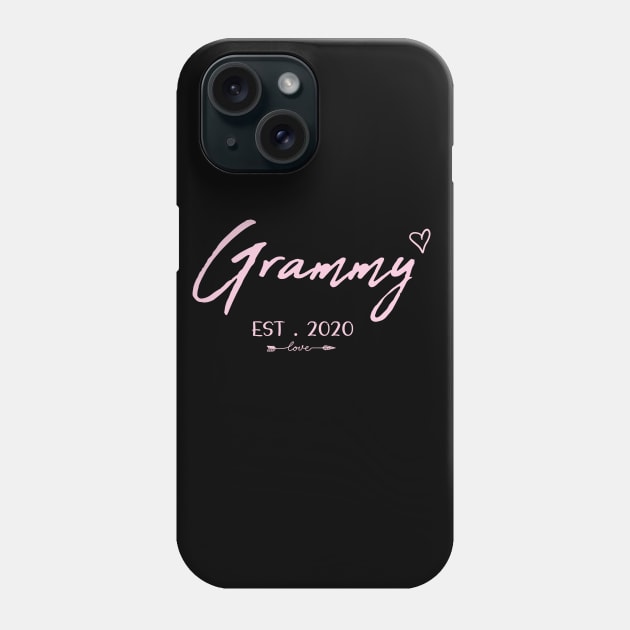 Grammy Est. 2020 Funny gift for  for Grammy, Grammy Gift, Grammy Established Shirt, Grandma Shirt, Christmas Gift , Pregnancy Announcement Grandparents Phone Case by ARBEEN Art