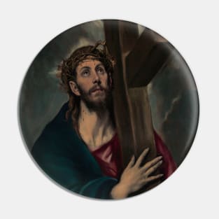 Christ Carrying the Cross by El Greco Pin