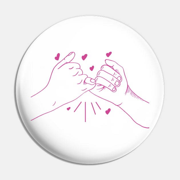 Pinky Promise Hand Pin by kalaichelvan