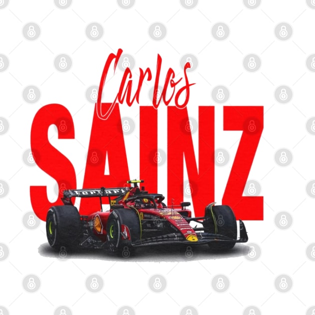 Carlos Sainz Racing Car by lavonneroberson