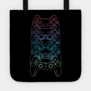 Controles de PlayStation PS1-PS5 (Lineas Arcoiris) Tote