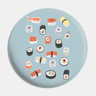 Sushi Roll Maki Nigiri Japanese Food Art Pin