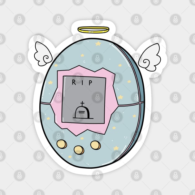 Tamagotchi RIP Magnet by hotzelda