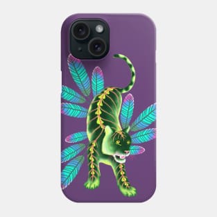 Maranta Tiger (Purple Background) Phone Case
