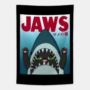 Cat Jaws Parody Tapestry