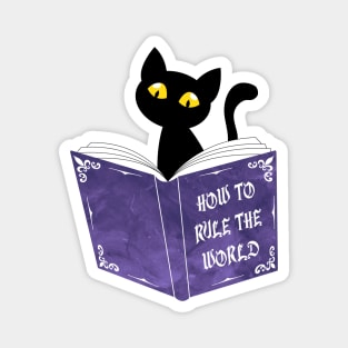 Funny Cat Reading Magnet