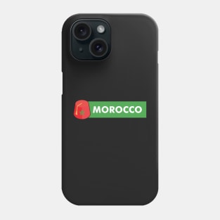 Morocco, moroccan tarbouch with moroccan flag Phone Case