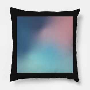 Cool Blue Purple and Pink Gradient Pillow