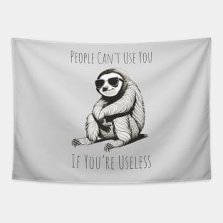 Sloth Life Hack Tapestry