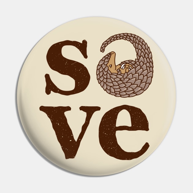 Save Pangolins Pin by bangtees