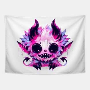 Cute little demon pastel Tapestry