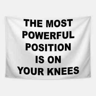 On Your Knees Tapestry