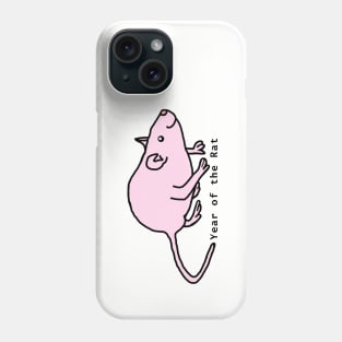 Year of the Rat Pink Phone Case