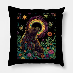 Grizzly Bear Symbol Pillow