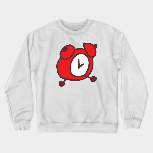 Alarm Clock Funny Nursery Cartoon Drawing Design Clock Crewneck Sweatshirt Teepublic,Girl Face Cartoon Pictures