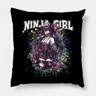 Silent Shadows: The Adventures of Ninja Girl Pillow