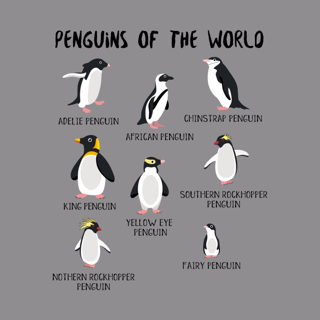 Cute Penguin of the World - Funny Animals Penguin Lover Gift by Arteestic