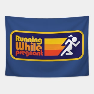 Running While Pregnant Tapestry