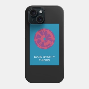 JPL/NASA Perseverance Parachute "Dare Mighty Things" Poster #3 Phone Case