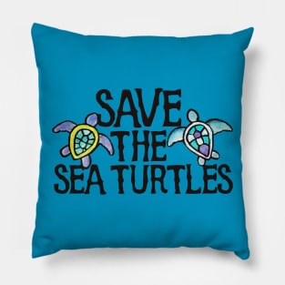 Save the Sea Turtles Pillow