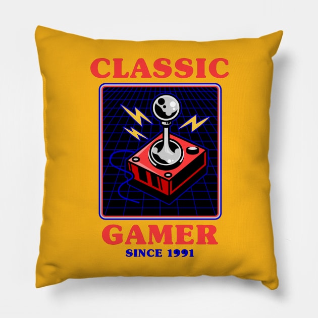 Classic gamer Pillow by G4M3RS