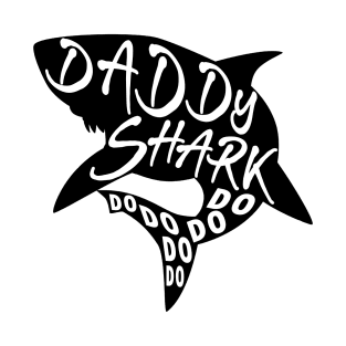 Daddy Shark (Baby Shark) - Minimal Lyrics Shirt T-Shirt