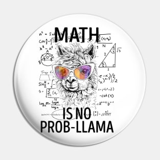 Math Is No Prob-Llama Pin