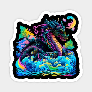 Dragon Lover Fantasy Art Colorful Fun Painting Magnet