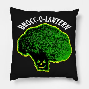 Broccoli Brocc-O-Lantern Pillow