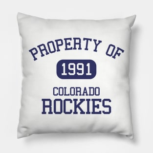 Property of Colorado Rockies Pillow