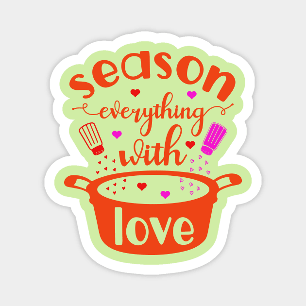 seasoning of love Magnet by White Rabbit