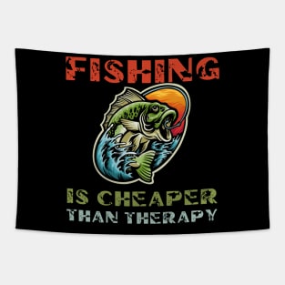 Fishing is cheaper than therapy Tapestry