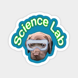 Science Lab Brown Labrador Puppy Dog Magnet