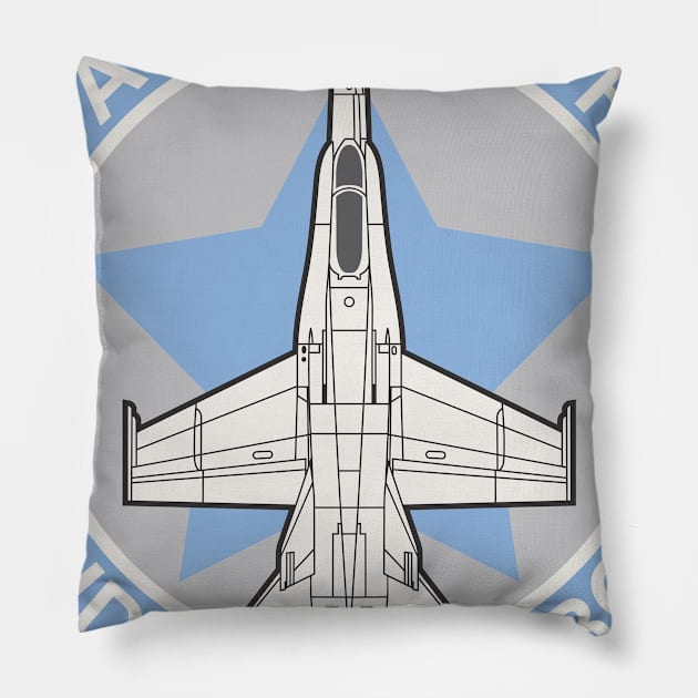 VMFA - 112 Cowboys USMC - F/A-18 Hornet Pillow by MBK