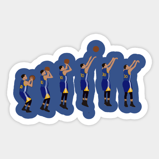 Golden State Warriors Stephen Curry 30 Sticker Basketball Decals NBA City  Laptop