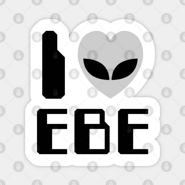 I Heart [Love] EBE Magnet by tinybiscuits