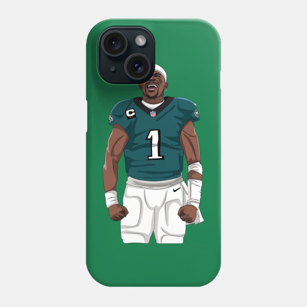 Jalen Hurts Phone Case by xavierjfong