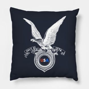 Flying Patriotic Comfort Eagle July 4th Pillow