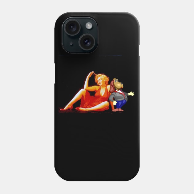 Marilyn Monroe With Horatio Hound Print Phone Case by posterbobs