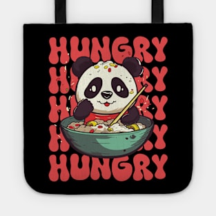 Hungry Cute Panda Kawaii Tote