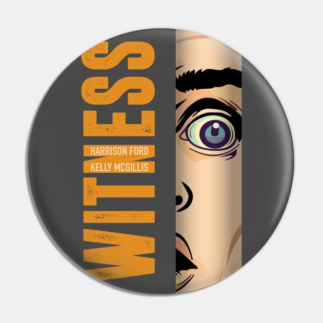 Witness - Alternative Movie Poster Pin by MoviePosterBoy