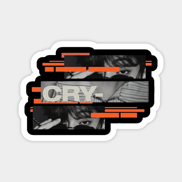 Hiphop Cry Boy Design Magnet by Maroua