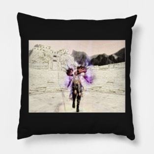 Mage in bersek mode Pillow