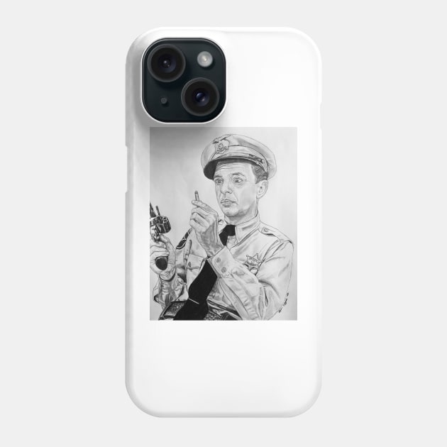 Barney Fife Don Knotts Andy Griffith Show Phone Case by BryanWhipple