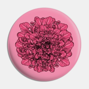 Pink Flower Pin