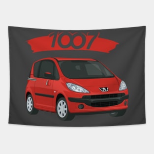 Peugeot 1007 car red Tapestry