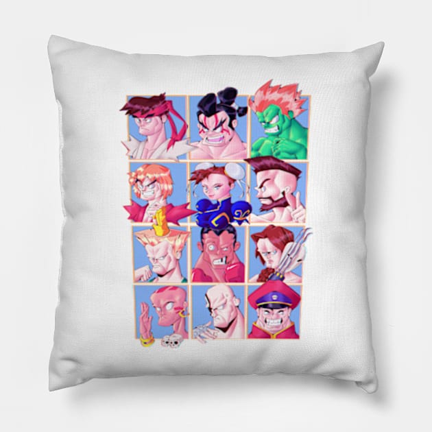 Street Fighter 2 Parody Pillow by MasterMaind Designs