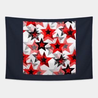 Festive red stars Tapestry