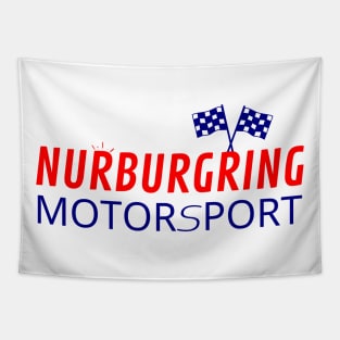 Nurburgring motorsport graphic design Tapestry